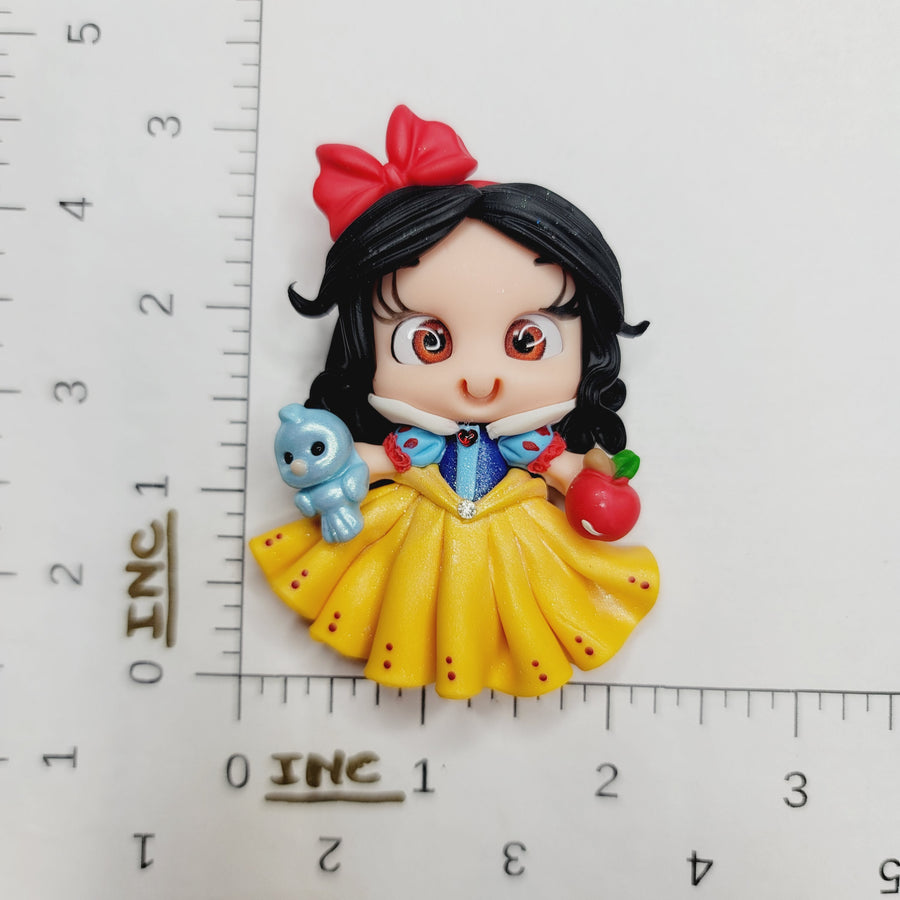 Snow White 8 #683 Clay Doll for Bow-Center, Jewelry Charms, Accessories, and More