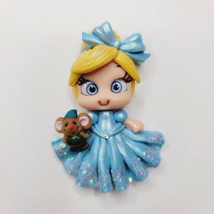 Cinderella 5 #682 Clay Doll for Bow-Center, Jewelry Charms, Accessories, and More