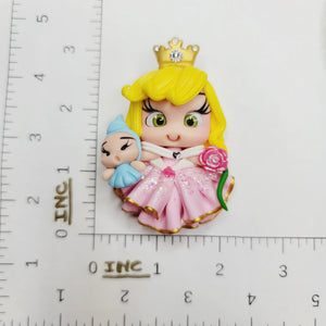 Princess Aurora #677 Clay Doll for Bow-Center, Jewelry Charms, Accessories, and More