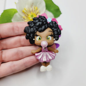 Gabby #679 Clay Doll for Bow-Center, Jewelry Charms, Accessories, and More