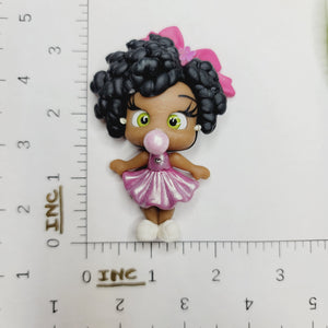 Gabby #679 Clay Doll for Bow-Center, Jewelry Charms, Accessories, and More