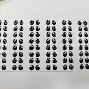 Adhesive Resin Eyes for Clays MF-260 PP (X-SM) 72 Pairs