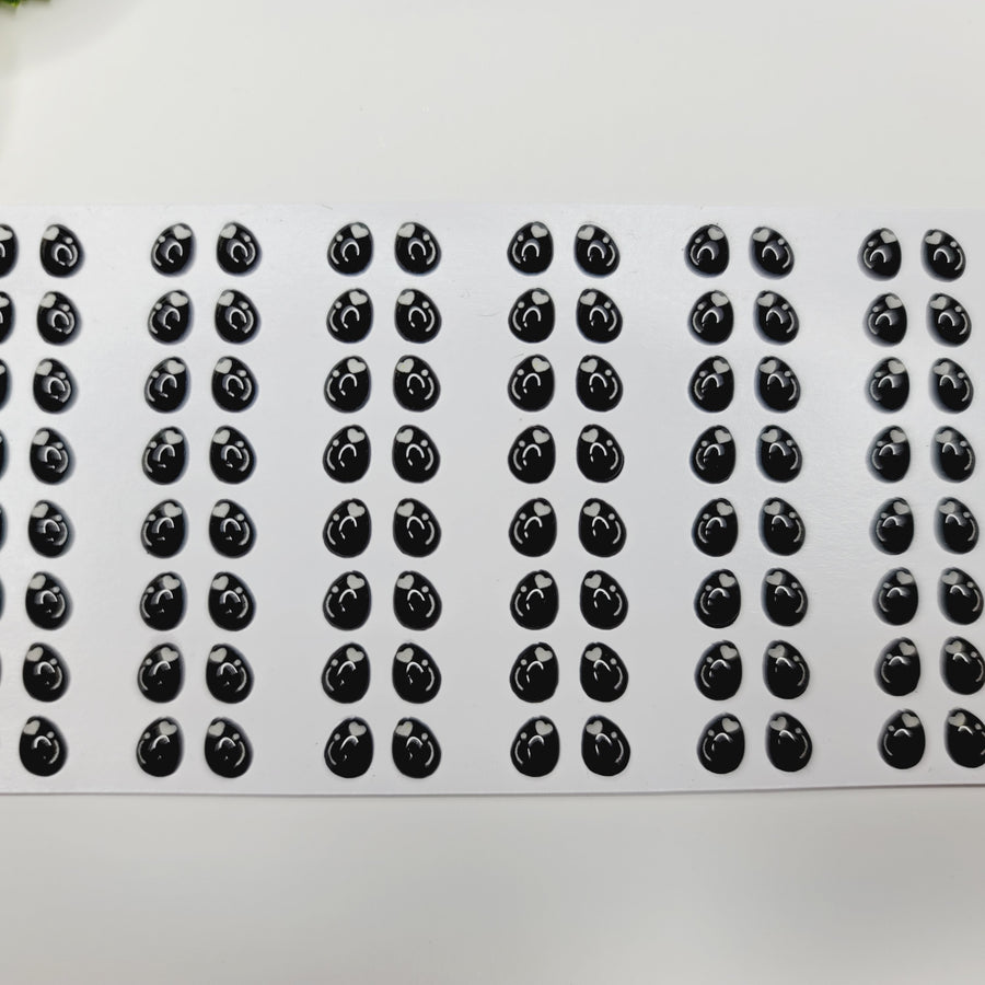 Adhesive Resin Eyes for Clays MF-260 PP (X-SM) 72 Pairs