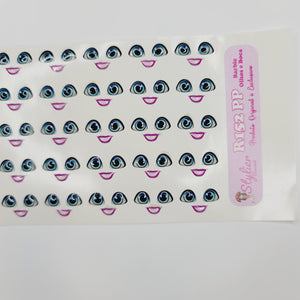 Adhesive Resin Eyes for Clays Multicolor STY R152 PP (XSM) 45Pairs