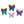 Load image into Gallery viewer, Glitter E.V.A. Foam Wings/Butterflies for Crafts #14 – Set of 5 (3&quot;) – DIY Decorations
