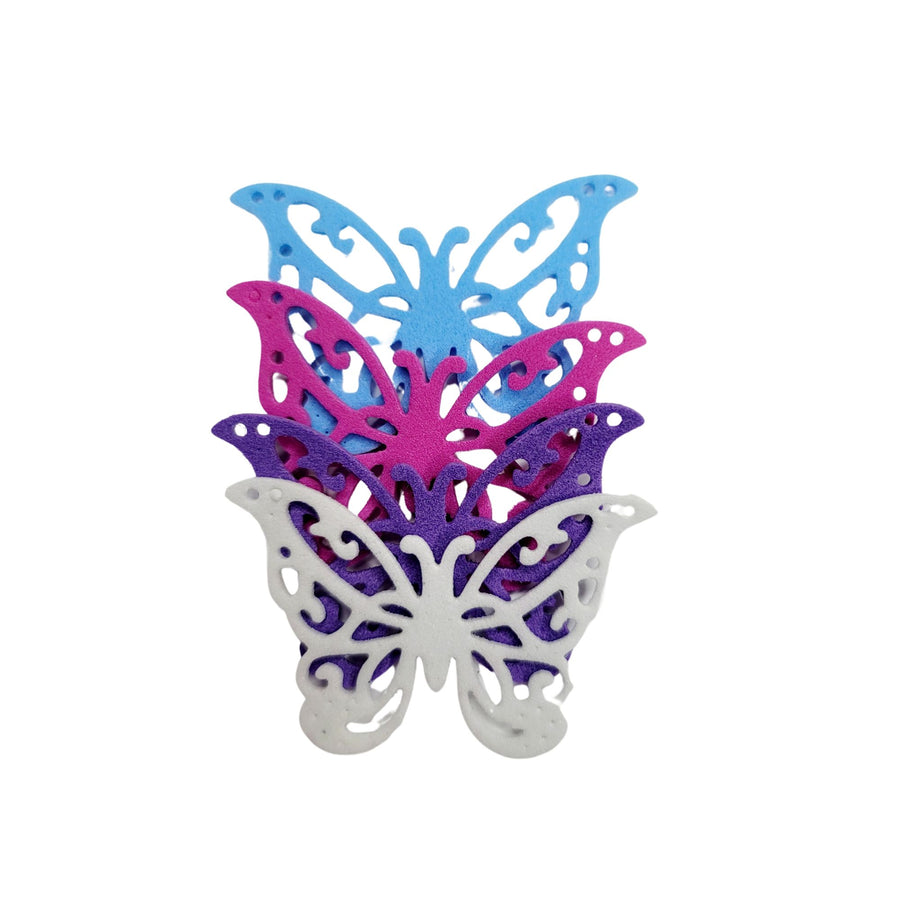 Glitter E.V.A. Foam Wings/Butterflies for Crafts #17 – Set of 5 (1.5" x 2") – DIY Decorations