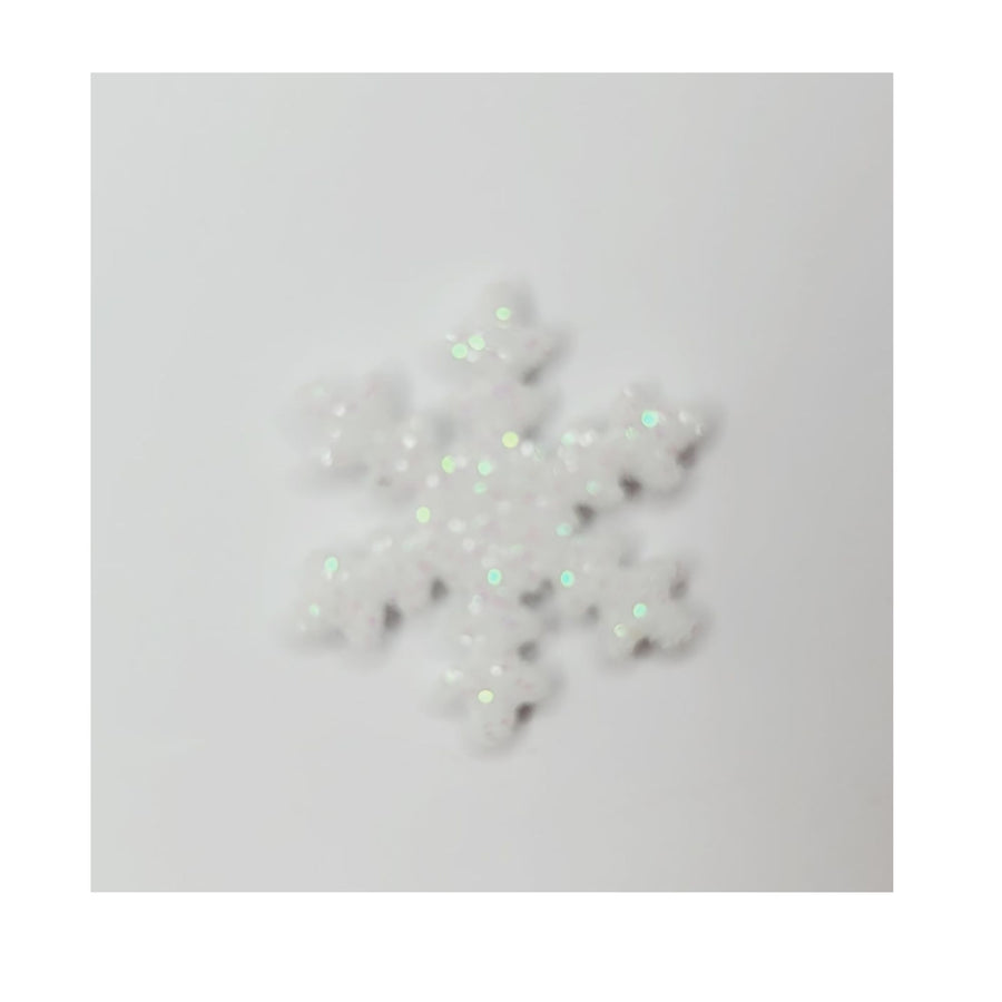 E.V.A. Glitter Snowflakes for Clays (set of 10) - 0.5" (in)