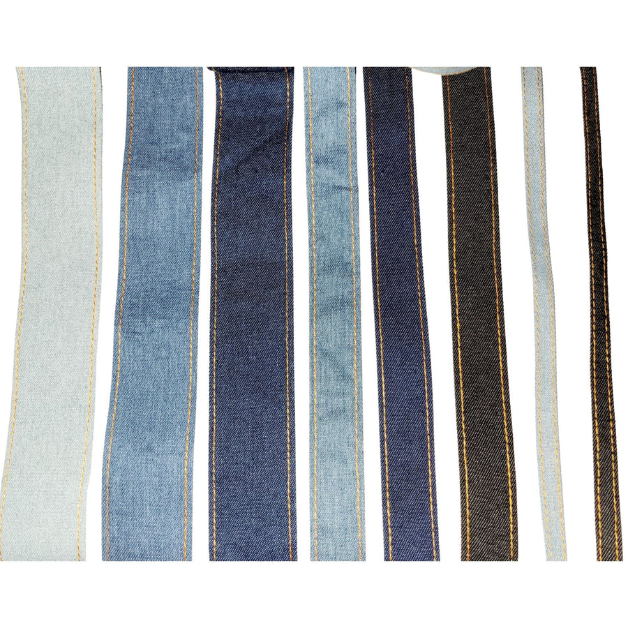 Real Denim Ribbon - Sold by the Yard