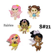 Load image into Gallery viewer, Set of 5 Clay Dolls for Bow-Center, Jewelry Charms, Accessories, and More
