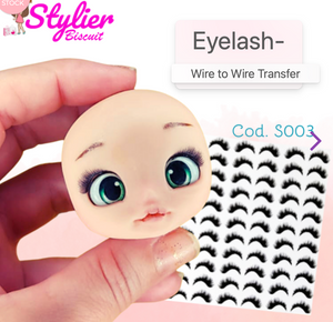Adhesive Eyelash Paper Transfer for Clays Multicolor STY-S003 M 36 Pairs