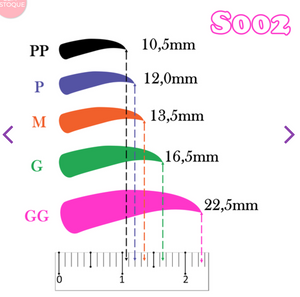 Adhesive Eyebrowns Paper Transfer for Clays Multicolor STY-S002 M 80 Pairs