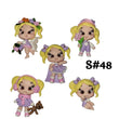 Load image into Gallery viewer, Set of 5 Clay Dolls for Bow-Center, Jewelry Charms, Accessories, and More
