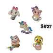 Load image into Gallery viewer, Set of 5 Clay Dolls for Bow-Center, Jewelry Charms, Accessories, and More
