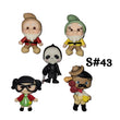 Load image into Gallery viewer, Set of 5 Clay Dolls for Bow-Center, Jewelry Charms, Accessories, and More
