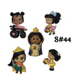 Load image into Gallery viewer, Set of 5 Clay Dolls for Bow-Center, Jewelry Charms, Accessories, and More
