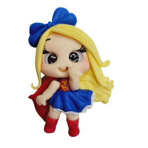 Super Girl 2 #541 Clay Doll for Bow-Center, Jewelry Charms, Accessories, and More