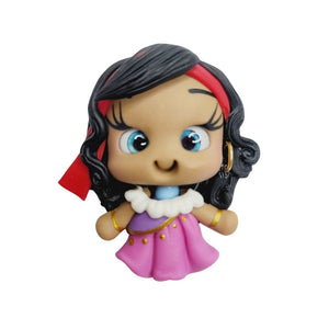 Esmeralda #200 Clay Doll for Bow-Center, Jewelry Charms, Accessories, and More