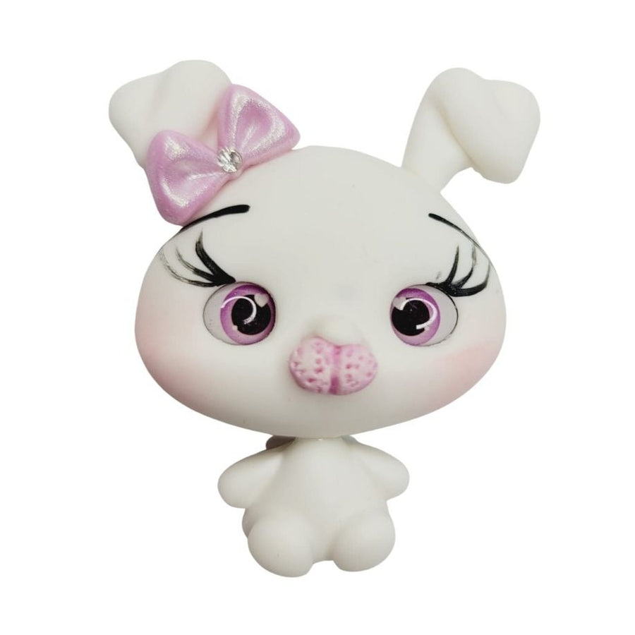 Fluffy #218 Clay Doll for Bow-Center, Jewelry Charms, Accessories, and More