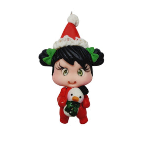 Makenzy Xmas #697 Clay Doll for Bow-Center, Jewelry Charms, Accessories, and More