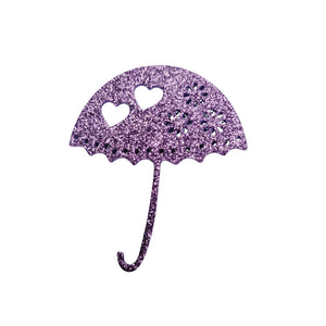 Glitter E.V.A. Foam Umbrellas for Crafts  – Set of 5 (2.5"x2.8") – DIY Decorations
