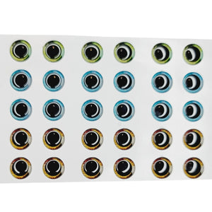 Adhesive Resin Eyes for Clays Multicolor STY R047 G 25 Pairs