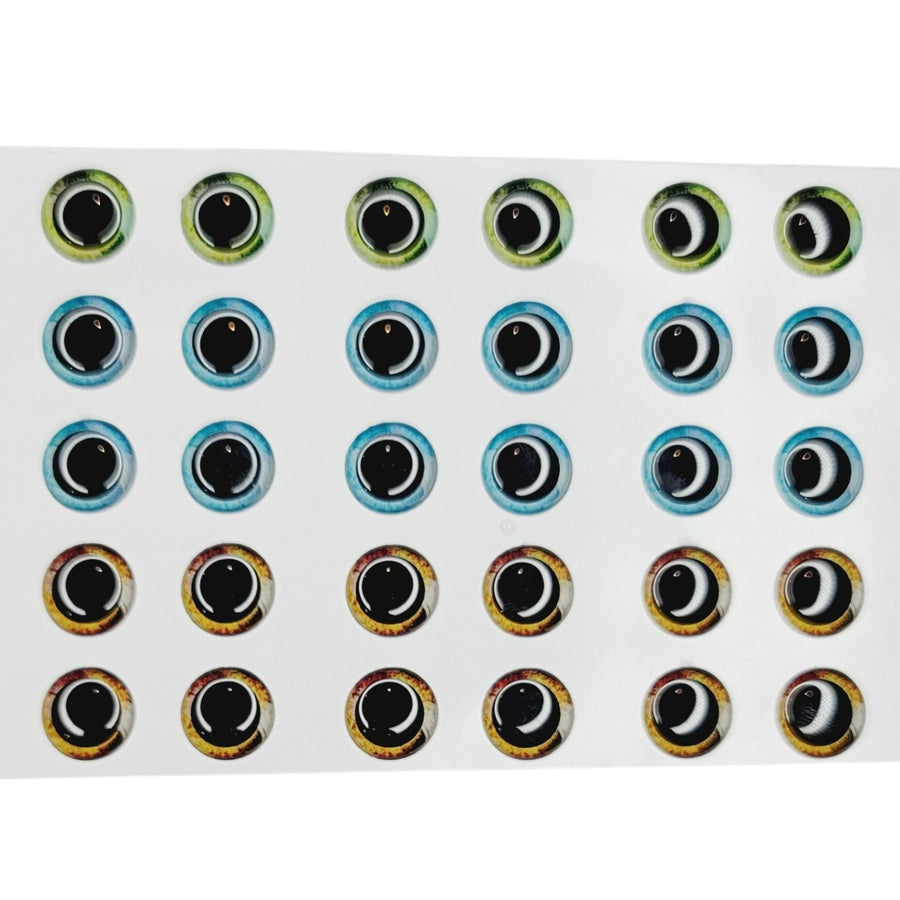 Adhesive Resin Eyes for Clays Multicolor STY R047 G 25 Pairs