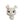 Load image into Gallery viewer, Snowball Bunny #528 Clay Doll for Bow-Center, Jewelry Charms, Accessories, and More
