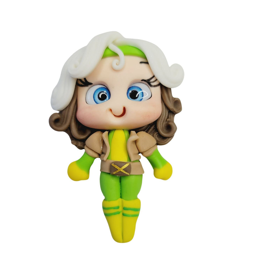 Rogue #491 Clay Doll for Bow-Center, Jewelry Charms, Accessories, and More