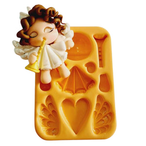 MD #39 Xmas Angel silicone mold