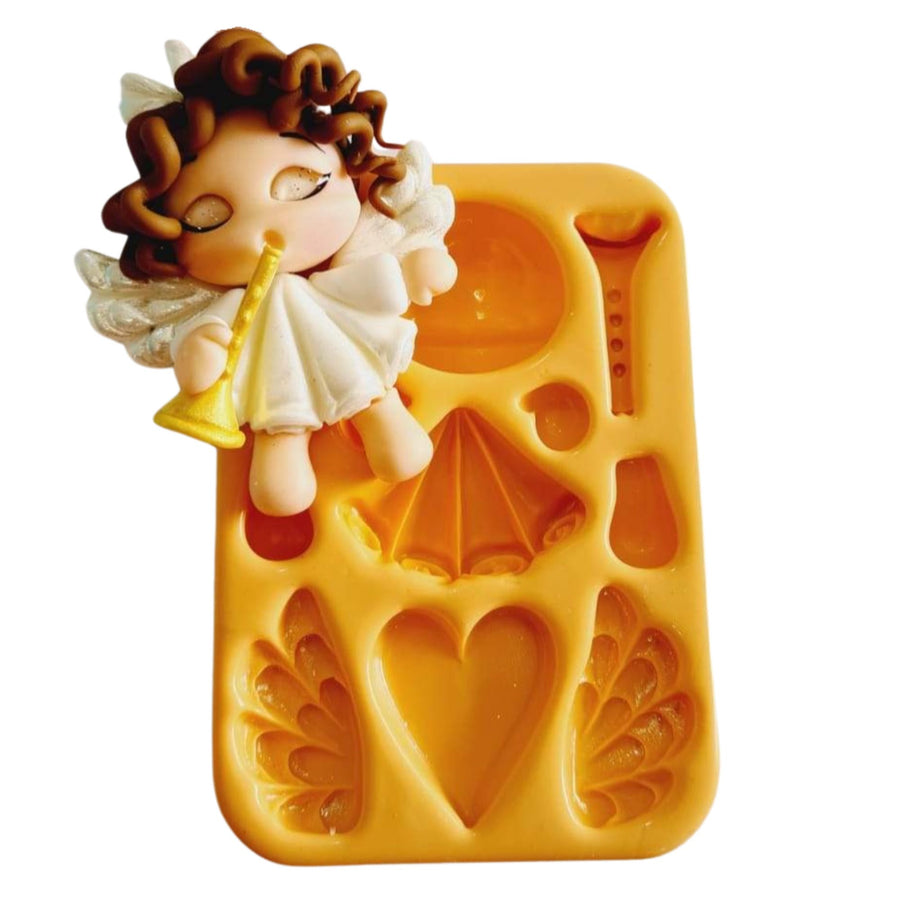 MD #39 Xmas Angel silicone mold