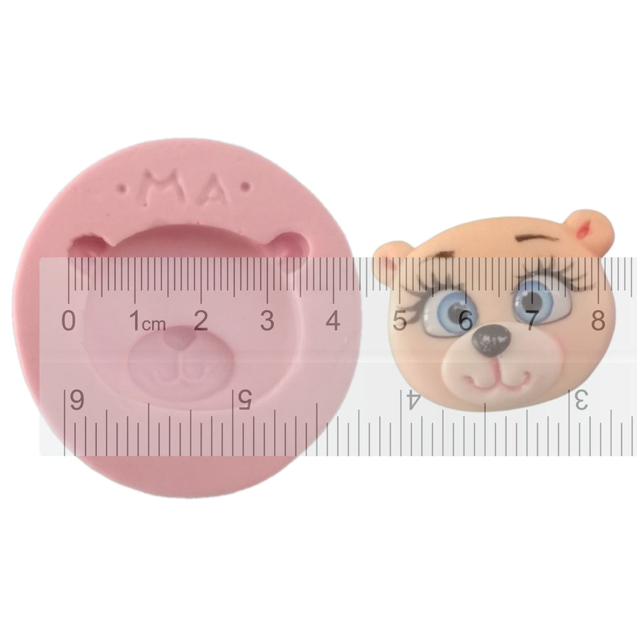 KS #11 Bear Face Silicone Mold