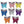Load image into Gallery viewer, Glitter E.V.A. Foam Wings/Butterflies for Crafts #14 – Set of 5 (3&quot;) – DIY Decorations
