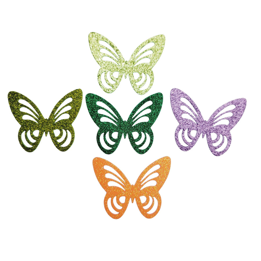 Glitter EVA Wings/Butterflies for Crafts #1 – Set of 5 (3") – DIY Decorations