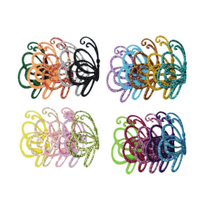 Glitter E.V.A. Foam Wings/Butterflies for Crafts #12 – Set of 5 (1") – DIY Decorations