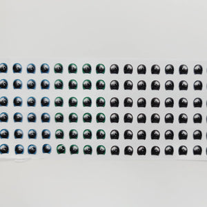 Adhesive Resin Eyes for Clays V.A.022 Lulu 48 Pairs(X-SM) 5.7MM -Multicolor