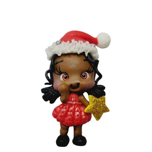 Star xmas #535 Clay Doll for Bow-Center, Jewelry Charms, Accessories, and More