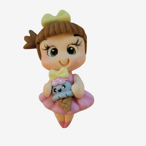 726 Aspen 2 Clay Doll for Bow-Center, Jewelry Charms, Accessories, and More