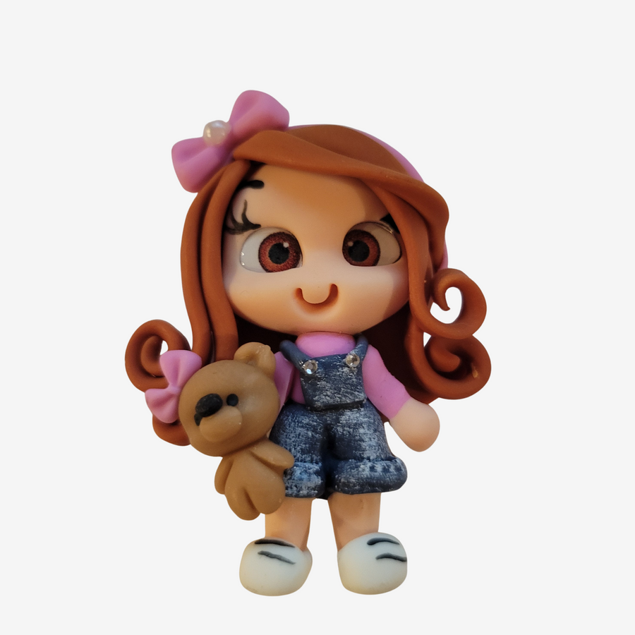 718 Faye Clay Doll for Bow-Center, Jewelry Charms, Accessories, and More
