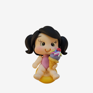 724 Mia Summer Clay Doll for Bow-Center, Jewelry Charms, Accessories, and More