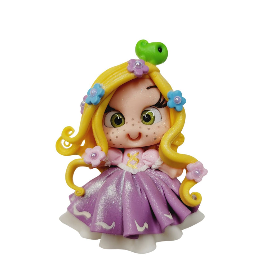 Rapunzel 8 #691 Clay Doll for Bow-Center, Jewelry Charms, Accessories, and More