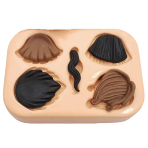 MD #03 Hair Styles 3  Silicone Mold
