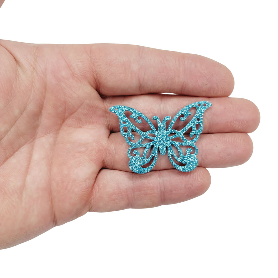 Glitter E.V.A. Foam Wings/Butterflies for Crafts #9 – Set of 5 (3" and 1.5") – DIY Decorations