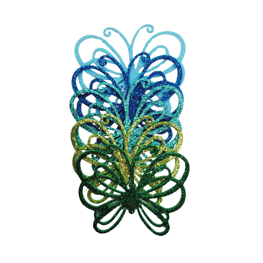 Glitter E.V.A. Foam Wings/Butterflies for Crafts #6 – Set of 5 (2") – DIY Decorations