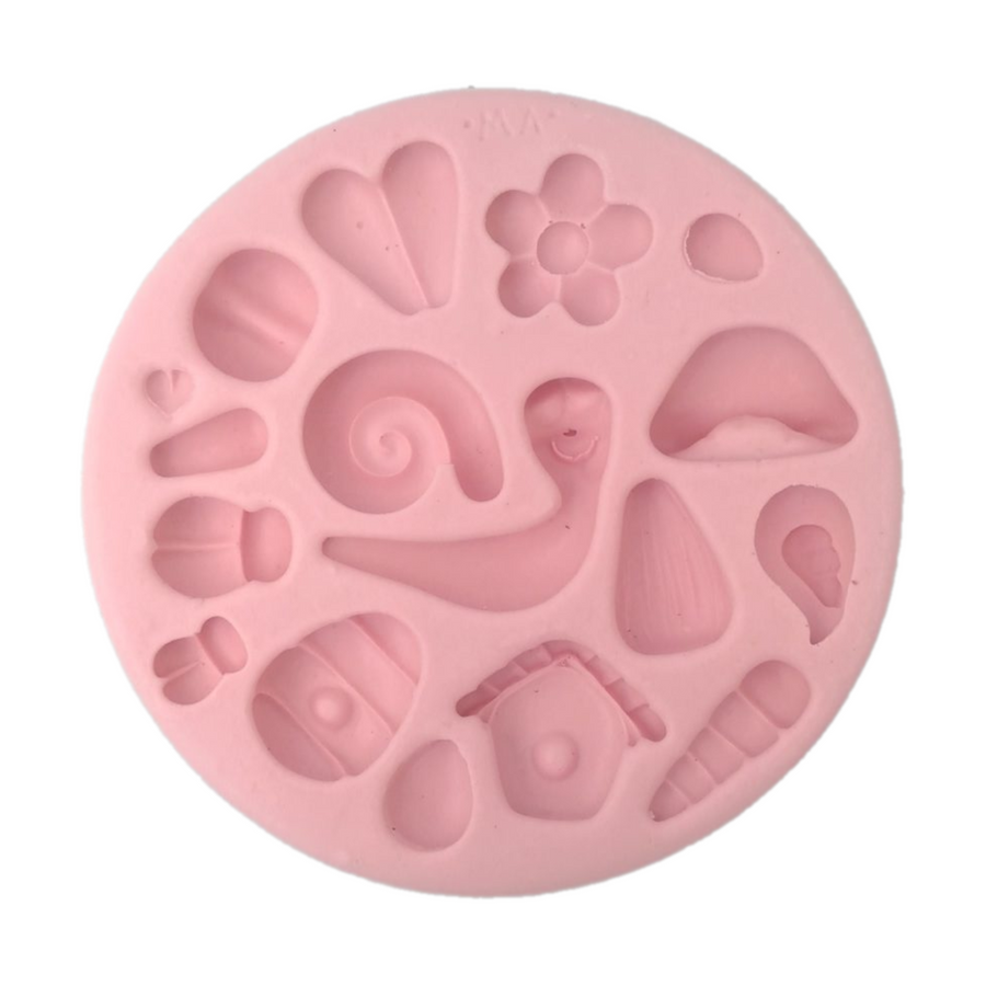 Cute Garden Creatures Silicone Mold 029 MA