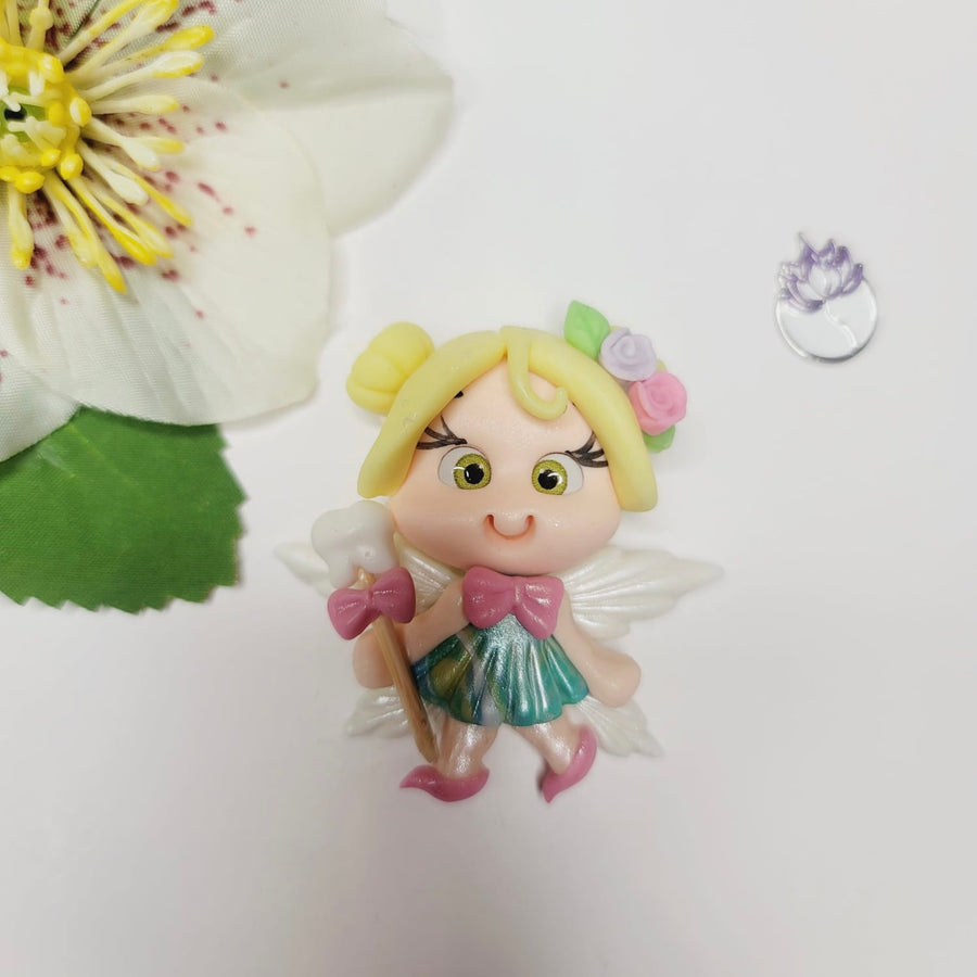 Precious Tooth Fairy #464 Clay Doll for Bow-Center, Jewelry Charms, Accessories, and More