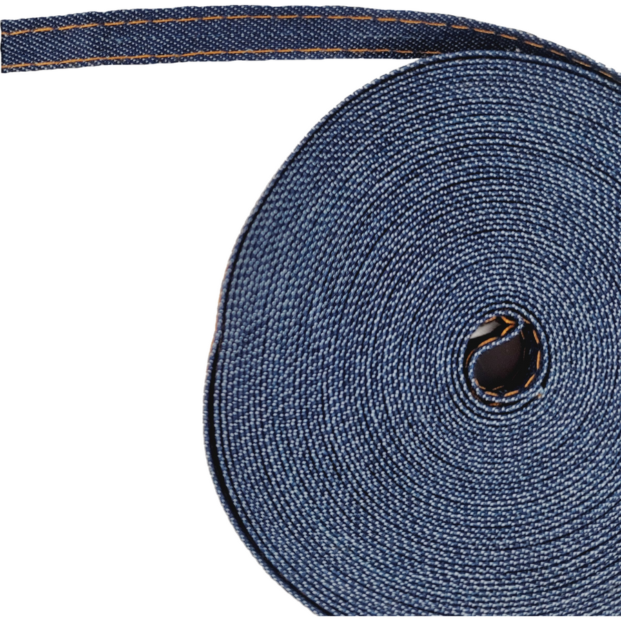 Real Denim Ribbon - Sold by the Yard