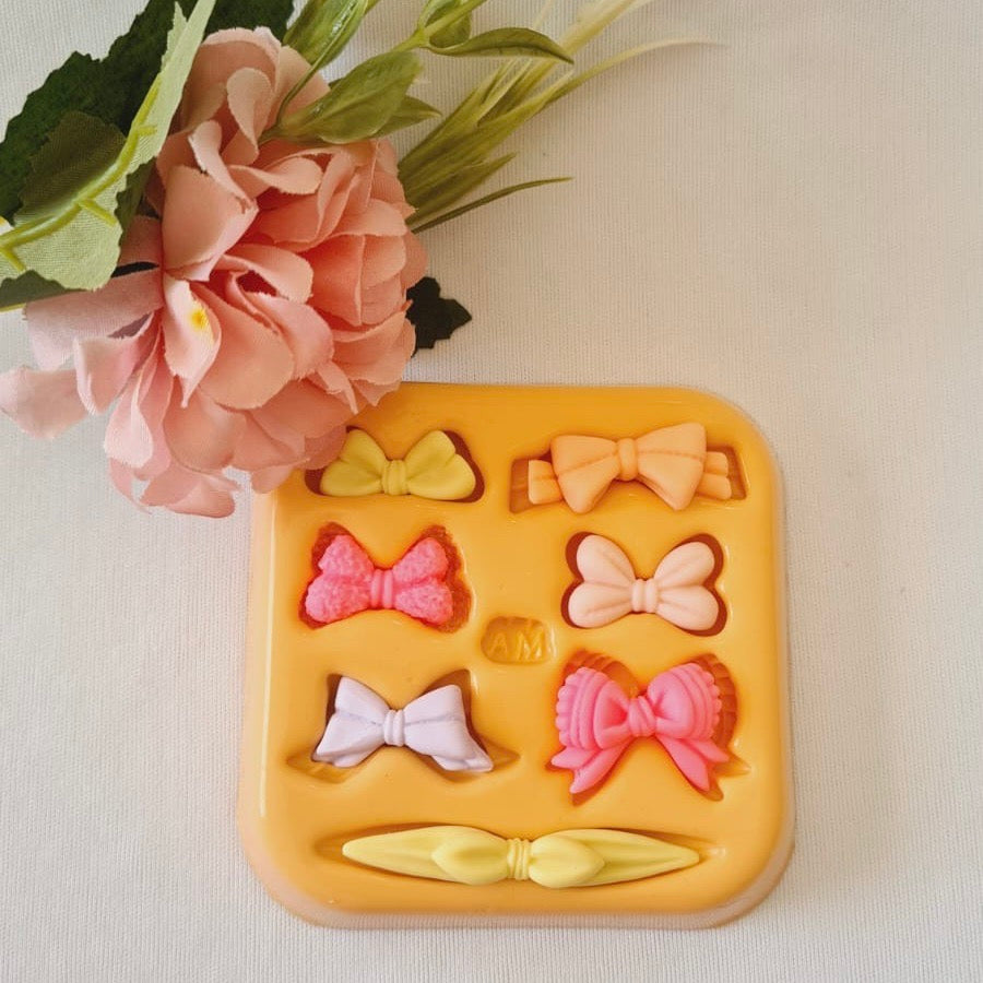 MD #88 Adorable hair-bows Silicone Mold