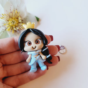 Princess Jasmine #471 Clay Doll for Bow-Center, Jewelry Charms, Accessories, and More