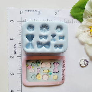 Mini Bows & Flowers Silicone Mold AJ #31