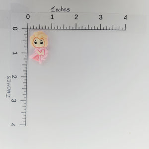 Lovely Little Princess Girl Flatback Cabochon - P1-P12/PP1-PP10 -  Set of 5